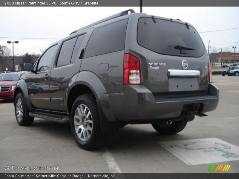 Storm Gray / Graphite 2008 Nissan Pathfinder SE V8