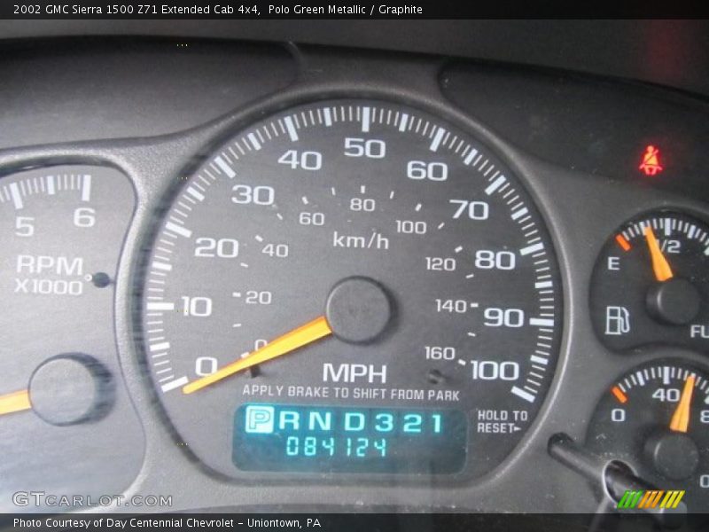 Polo Green Metallic / Graphite 2002 GMC Sierra 1500 Z71 Extended Cab 4x4