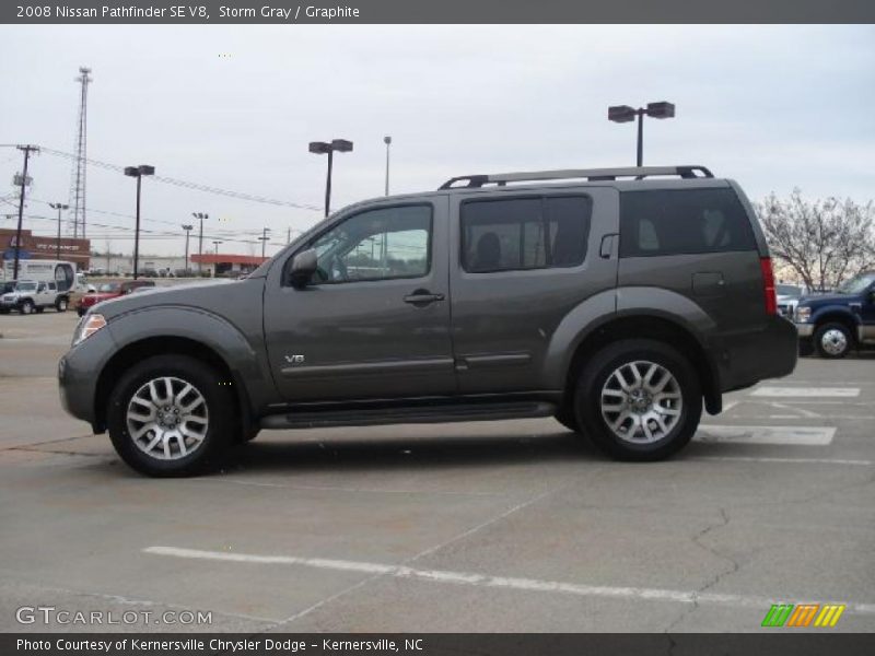 Storm Gray / Graphite 2008 Nissan Pathfinder SE V8