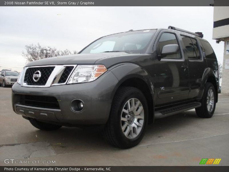 Storm Gray / Graphite 2008 Nissan Pathfinder SE V8