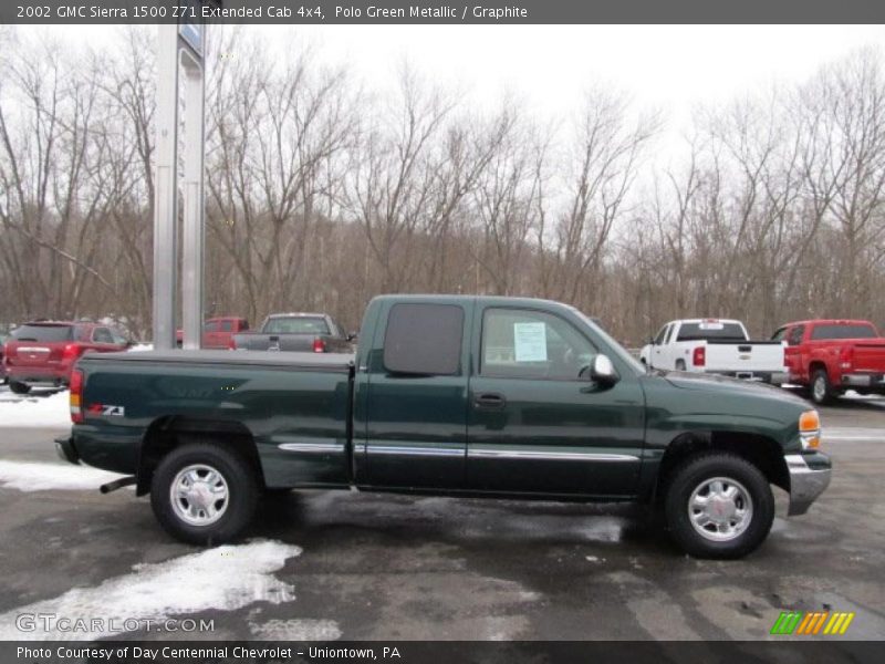 Polo Green Metallic / Graphite 2002 GMC Sierra 1500 Z71 Extended Cab 4x4