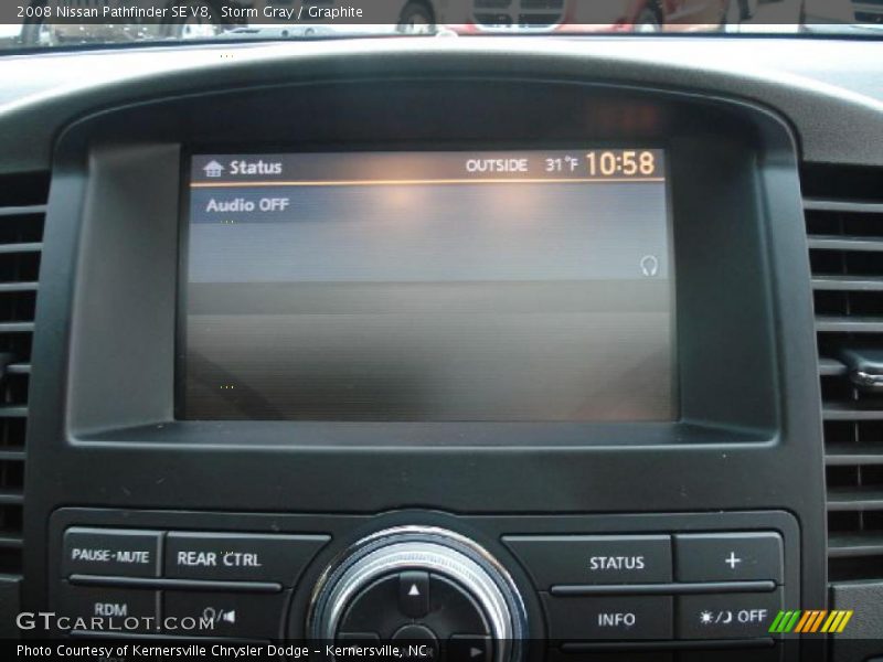 Storm Gray / Graphite 2008 Nissan Pathfinder SE V8