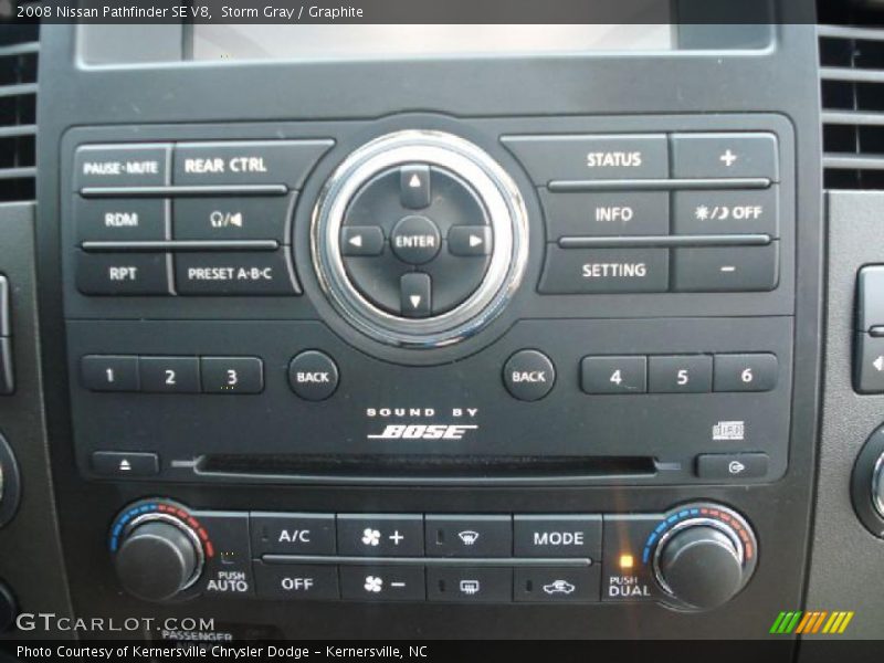 Storm Gray / Graphite 2008 Nissan Pathfinder SE V8