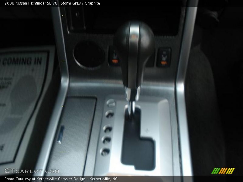 Storm Gray / Graphite 2008 Nissan Pathfinder SE V8