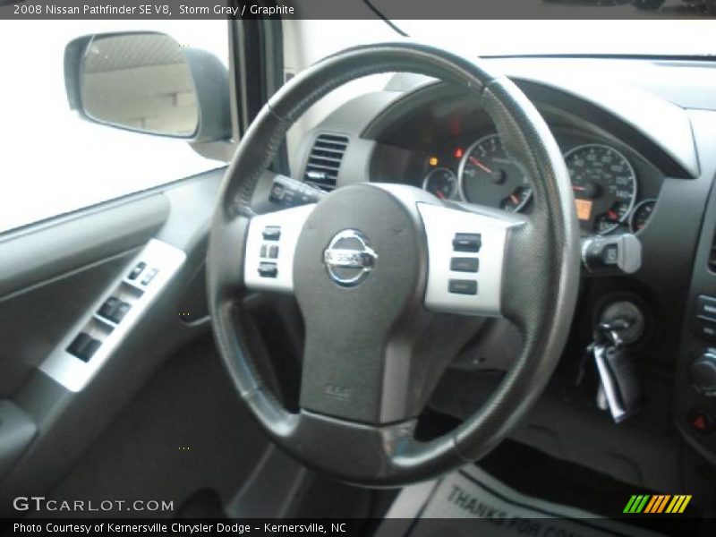 Storm Gray / Graphite 2008 Nissan Pathfinder SE V8