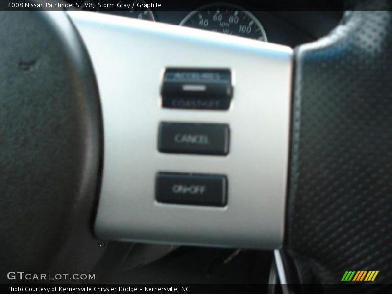 Storm Gray / Graphite 2008 Nissan Pathfinder SE V8