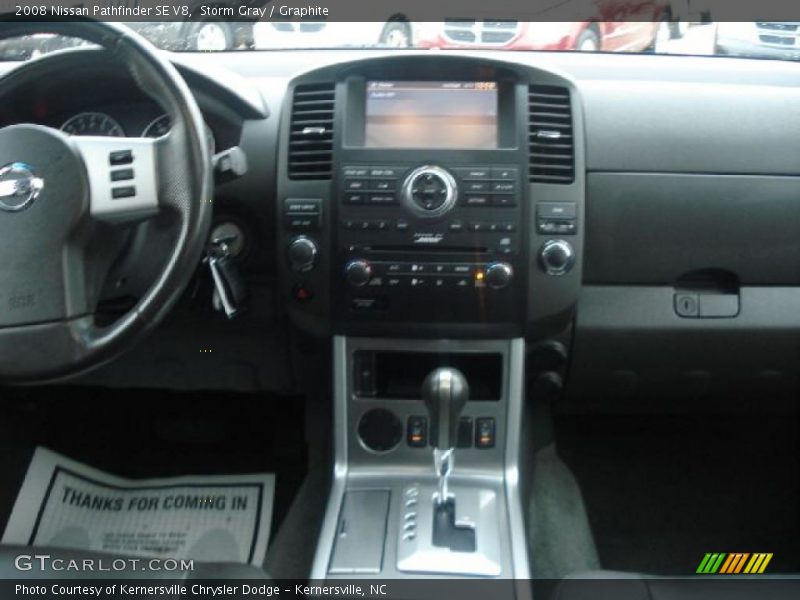 Storm Gray / Graphite 2008 Nissan Pathfinder SE V8