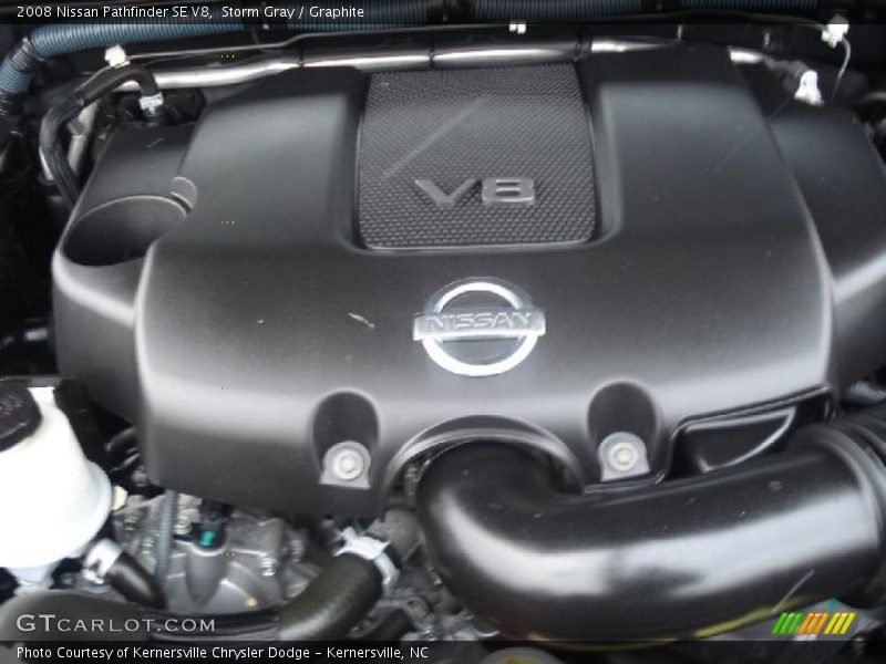 Storm Gray / Graphite 2008 Nissan Pathfinder SE V8