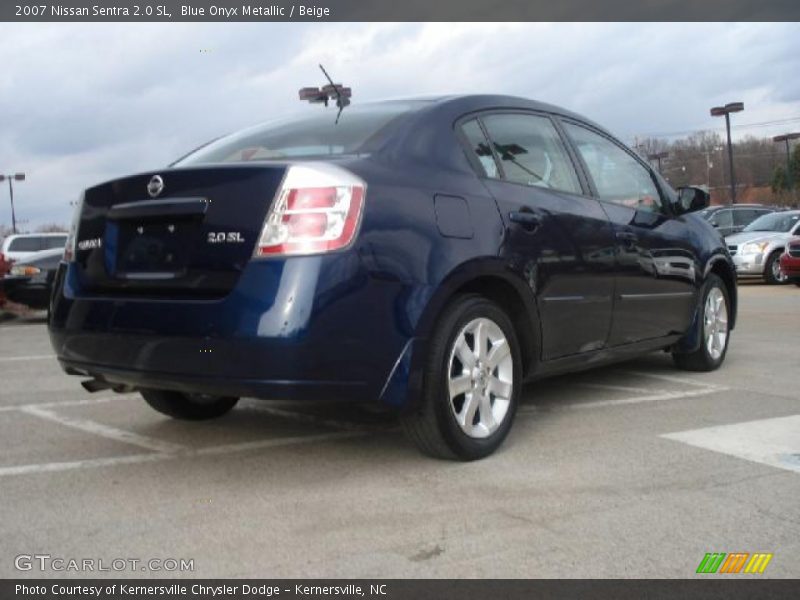 Blue Onyx Metallic / Beige 2007 Nissan Sentra 2.0 SL