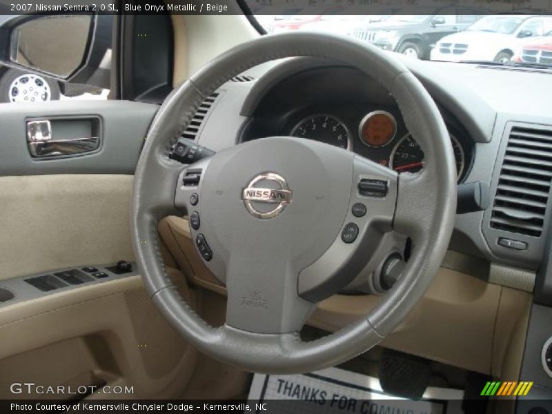 Blue Onyx Metallic / Beige 2007 Nissan Sentra 2.0 SL