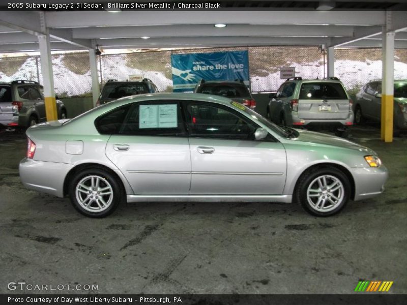 Brilliant Silver Metallic / Charcoal Black 2005 Subaru Legacy 2.5i Sedan