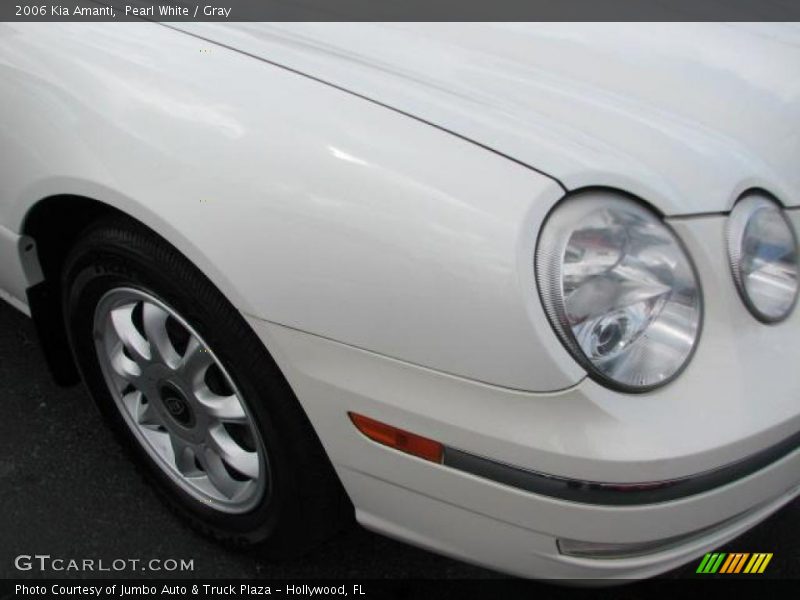Pearl White / Gray 2006 Kia Amanti
