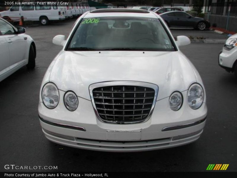 Pearl White / Gray 2006 Kia Amanti