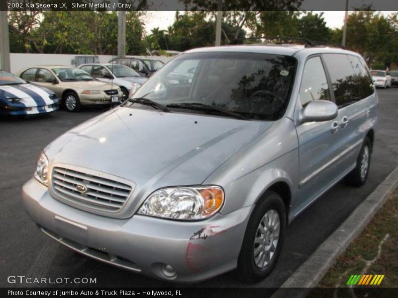 Silver Metallic / Gray 2002 Kia Sedona LX