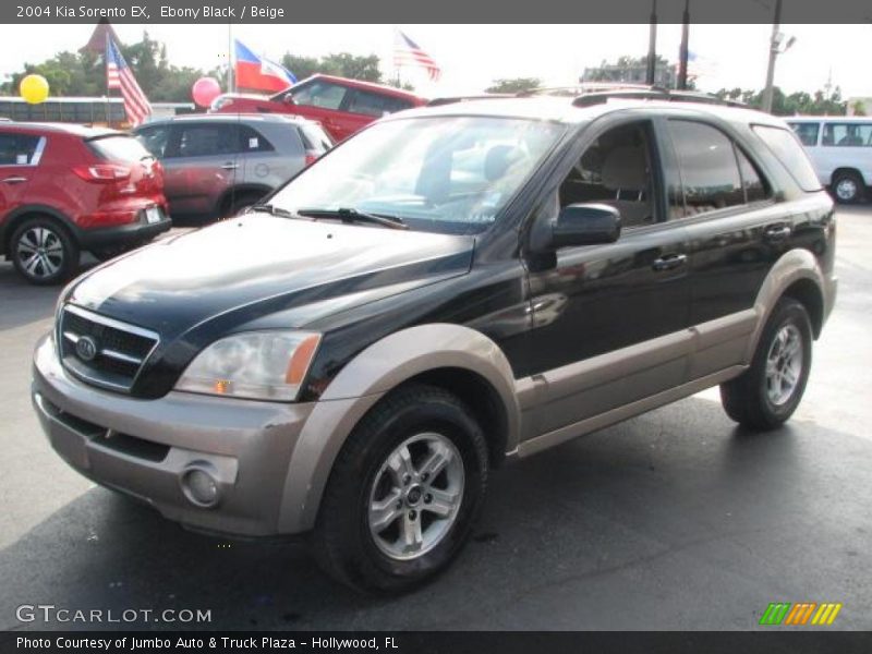 Ebony Black / Beige 2004 Kia Sorento EX