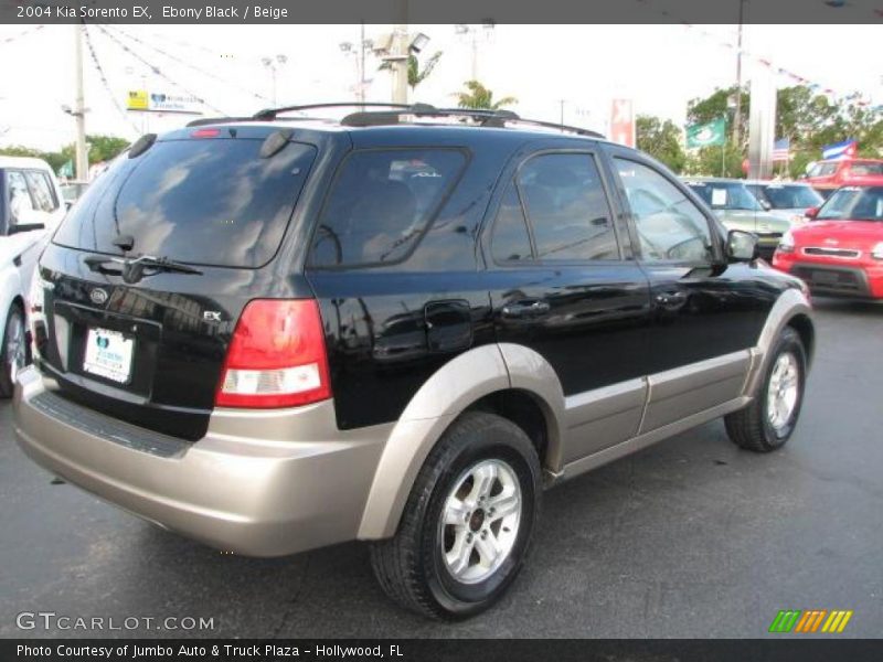 Ebony Black / Beige 2004 Kia Sorento EX