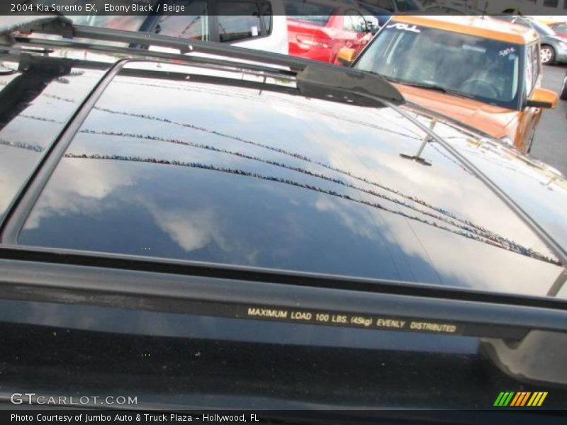Ebony Black / Beige 2004 Kia Sorento EX