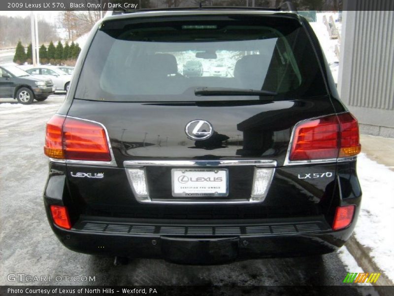 Black Onyx / Dark Gray 2009 Lexus LX 570