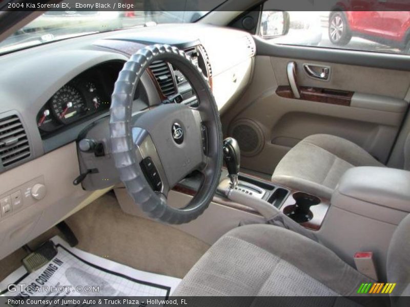 Ebony Black / Beige 2004 Kia Sorento EX