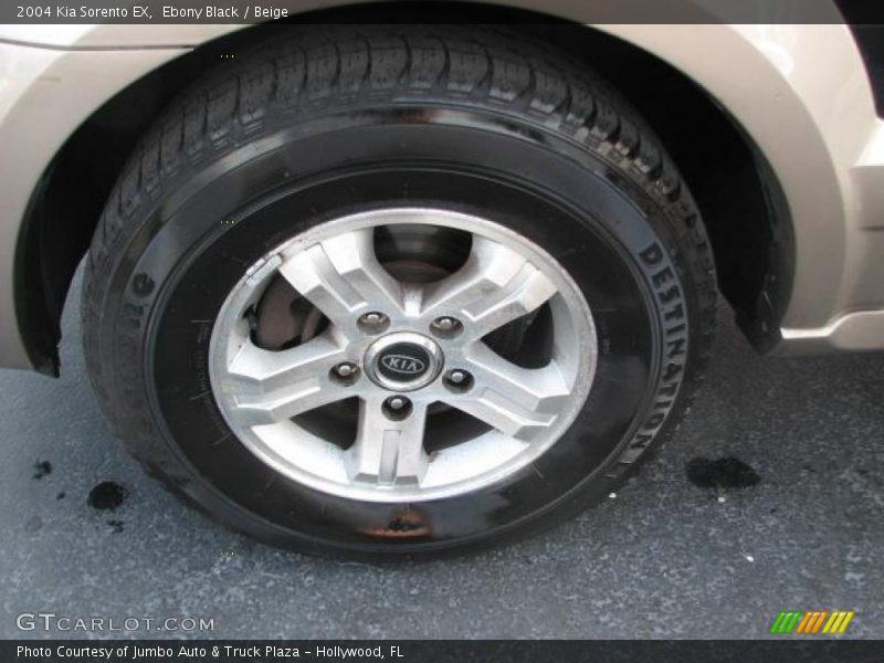 Ebony Black / Beige 2004 Kia Sorento EX
