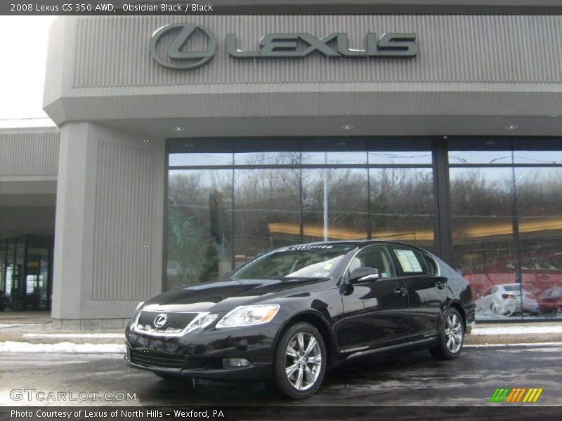 Obsidian Black / Black 2008 Lexus GS 350 AWD