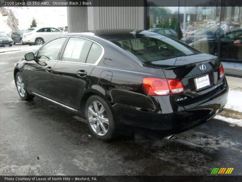 Obsidian Black / Black 2008 Lexus GS 350 AWD