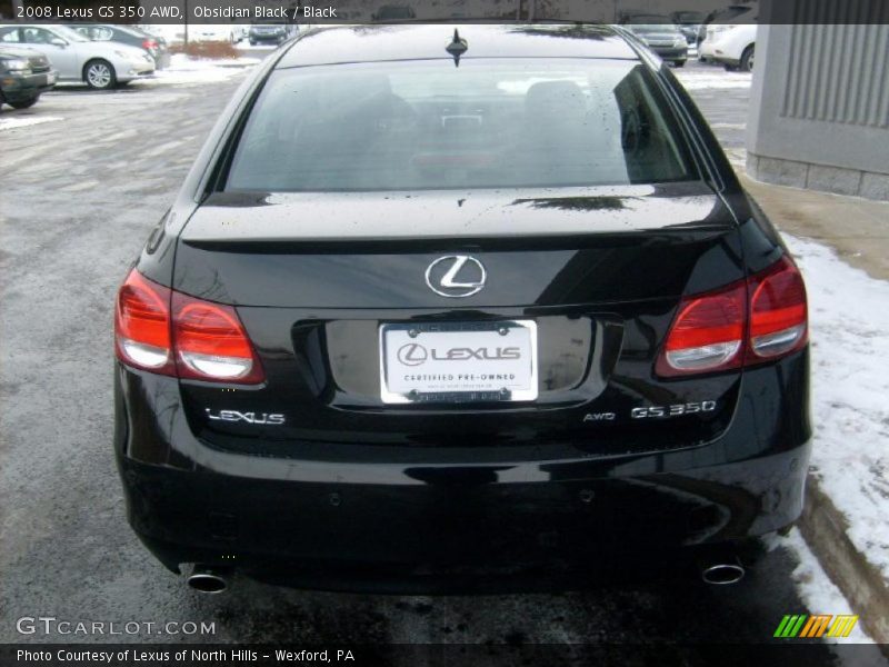 Obsidian Black / Black 2008 Lexus GS 350 AWD