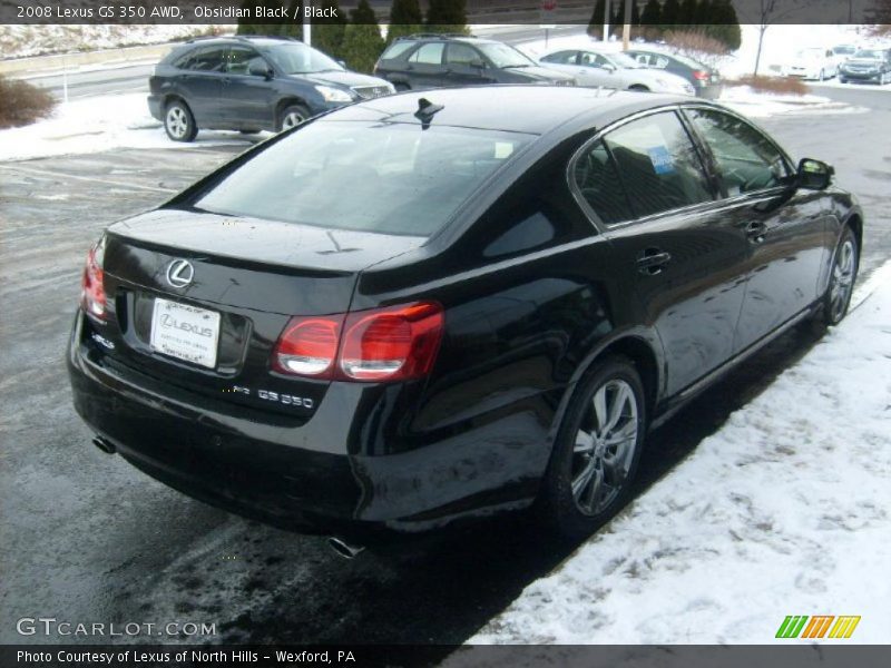 Obsidian Black / Black 2008 Lexus GS 350 AWD