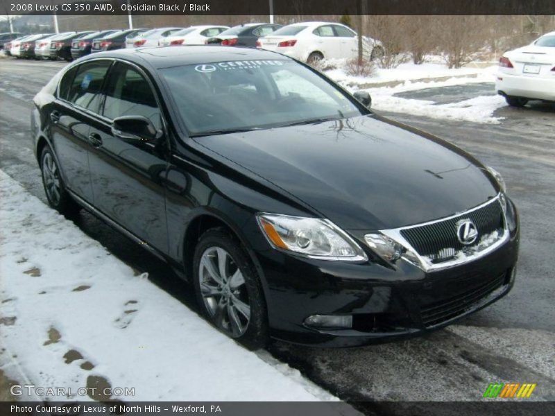 Obsidian Black / Black 2008 Lexus GS 350 AWD