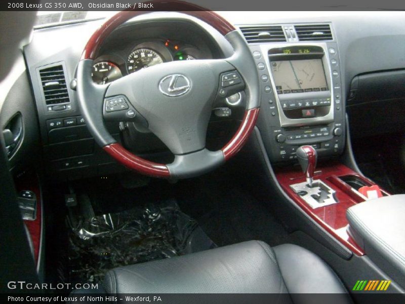 Obsidian Black / Black 2008 Lexus GS 350 AWD