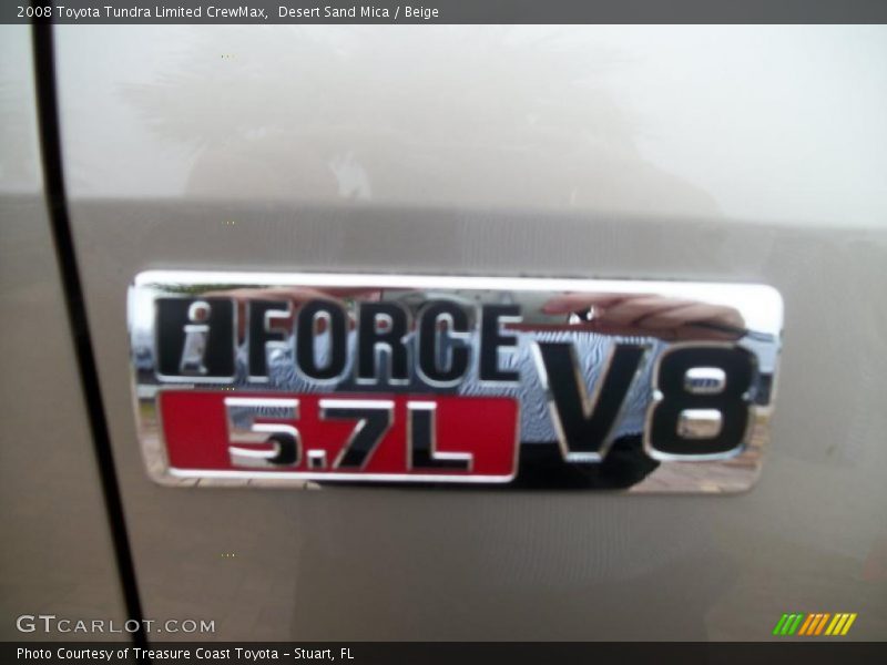 Desert Sand Mica / Beige 2008 Toyota Tundra Limited CrewMax