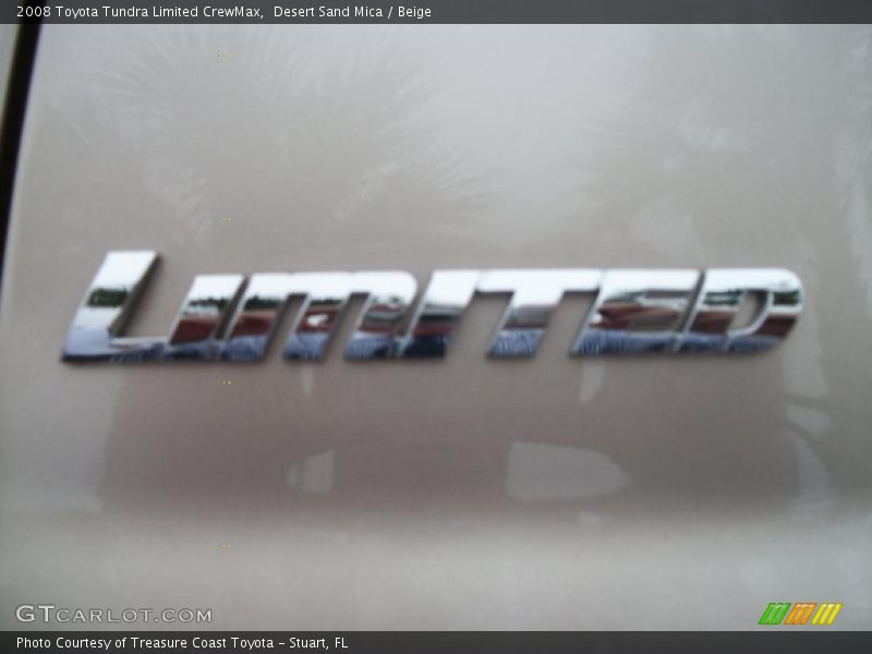 Desert Sand Mica / Beige 2008 Toyota Tundra Limited CrewMax