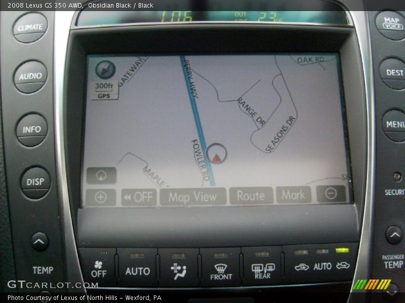 Obsidian Black / Black 2008 Lexus GS 350 AWD