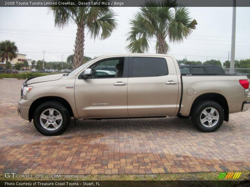 Desert Sand Mica / Beige 2008 Toyota Tundra Limited CrewMax