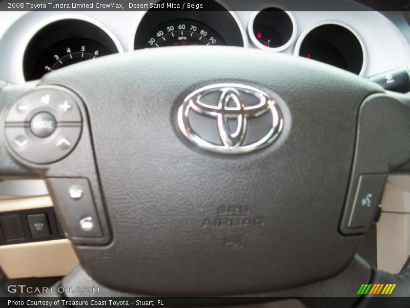 Desert Sand Mica / Beige 2008 Toyota Tundra Limited CrewMax