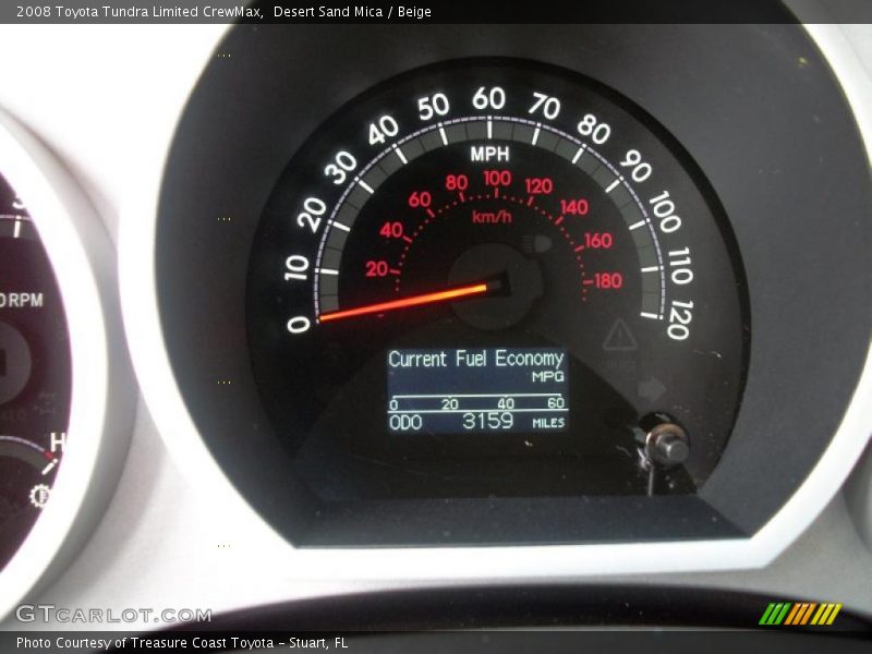 Desert Sand Mica / Beige 2008 Toyota Tundra Limited CrewMax