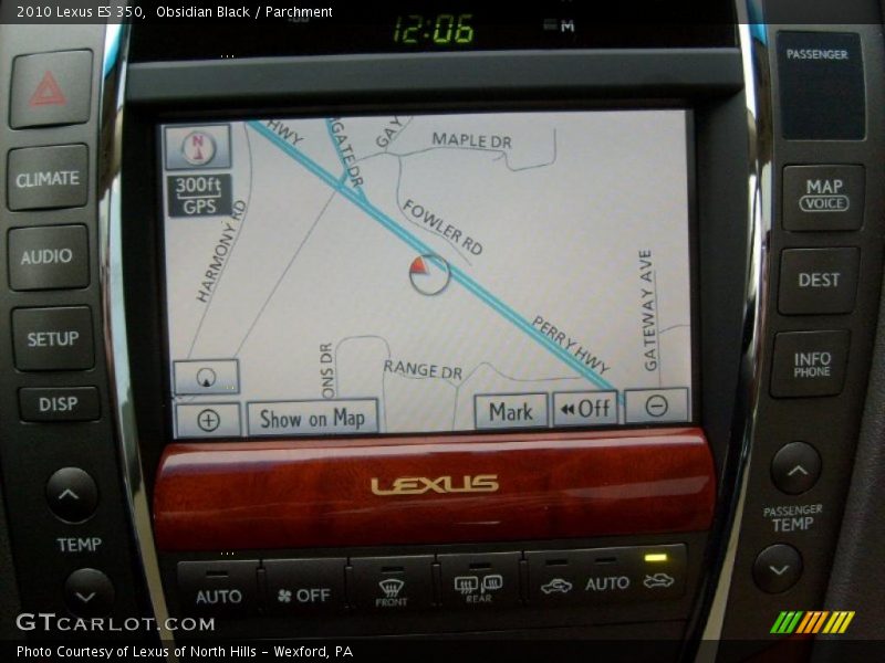 Obsidian Black / Parchment 2010 Lexus ES 350