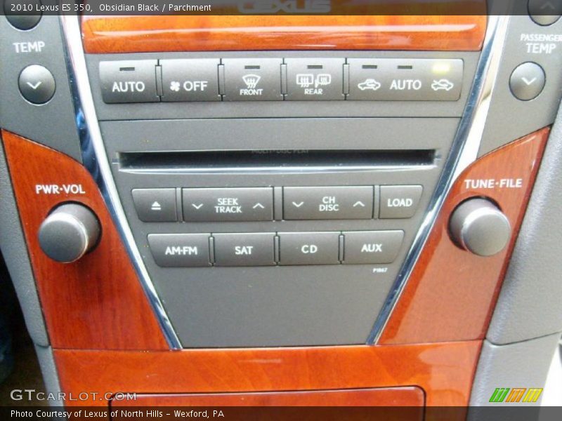 Controls of 2010 ES 350