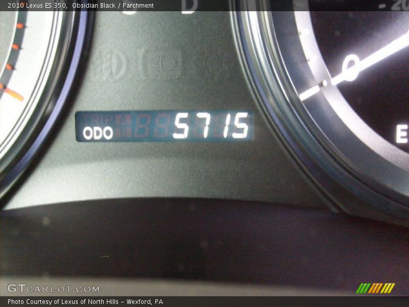 Obsidian Black / Parchment 2010 Lexus ES 350
