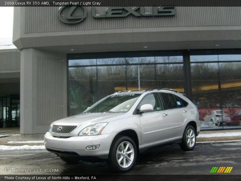 Tungsten Pearl / Light Gray 2009 Lexus RX 350 AWD