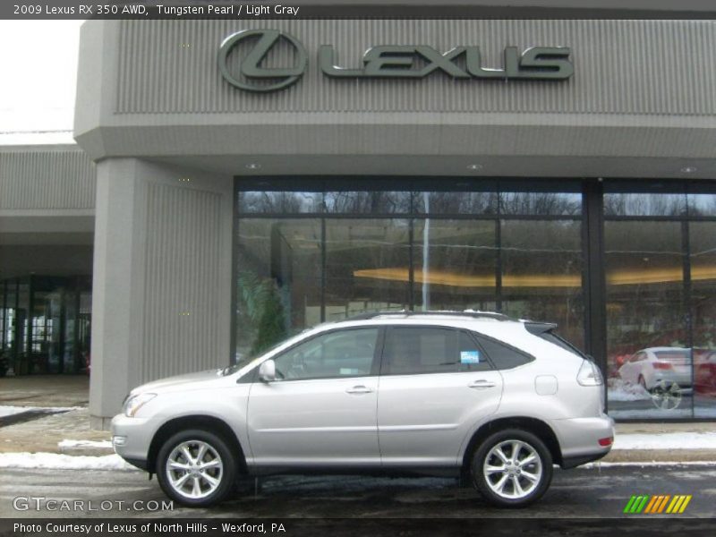 Tungsten Pearl / Light Gray 2009 Lexus RX 350 AWD