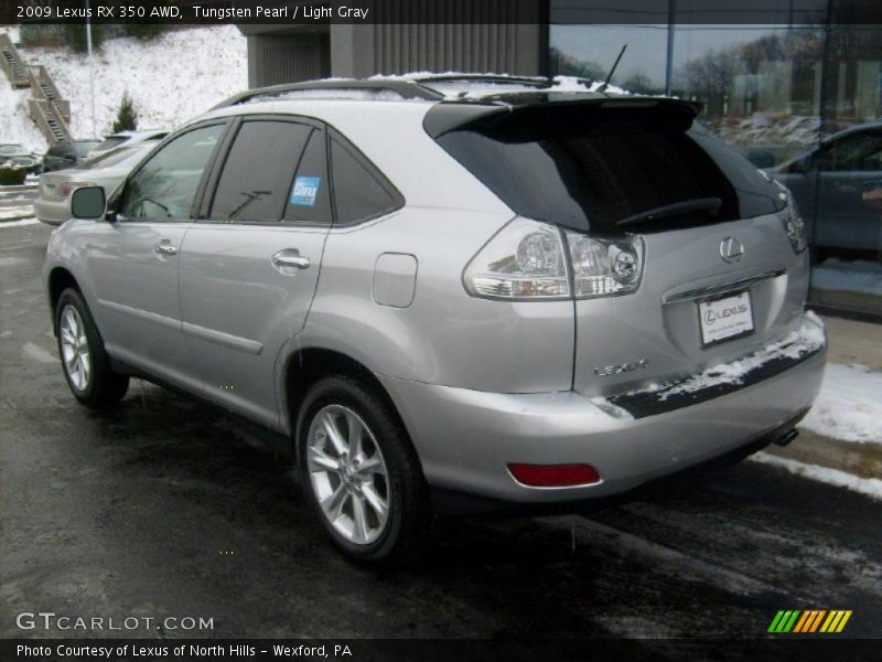 Tungsten Pearl / Light Gray 2009 Lexus RX 350 AWD