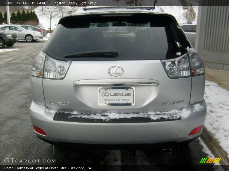 Tungsten Pearl / Light Gray 2009 Lexus RX 350 AWD