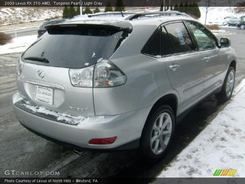 Tungsten Pearl / Light Gray 2009 Lexus RX 350 AWD