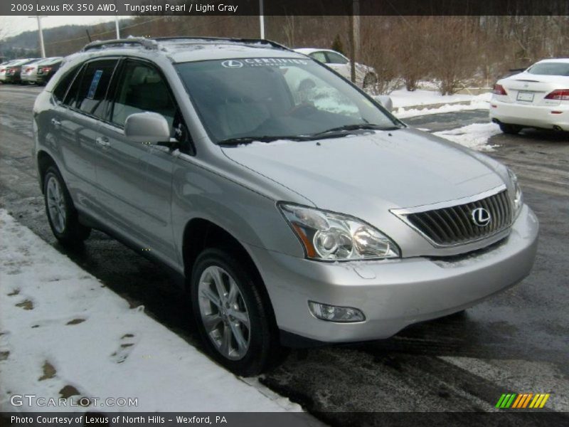 Tungsten Pearl / Light Gray 2009 Lexus RX 350 AWD