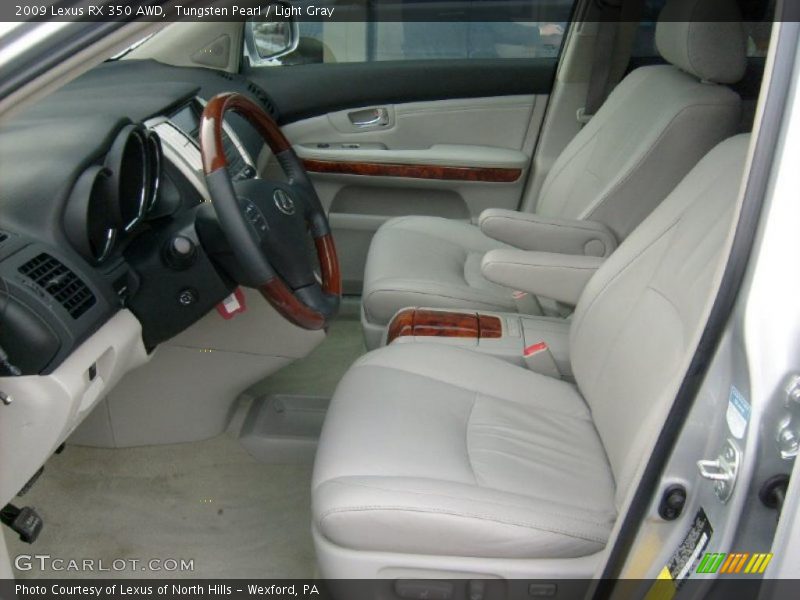 Tungsten Pearl / Light Gray 2009 Lexus RX 350 AWD