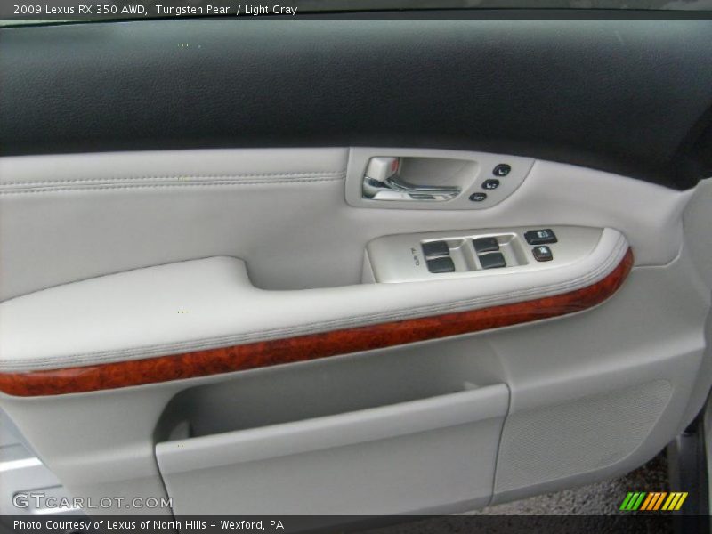Tungsten Pearl / Light Gray 2009 Lexus RX 350 AWD