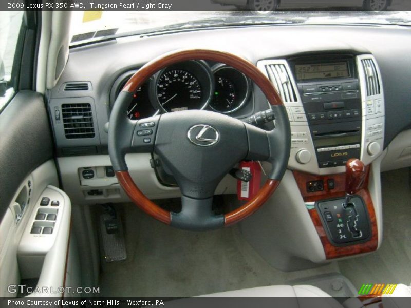Tungsten Pearl / Light Gray 2009 Lexus RX 350 AWD