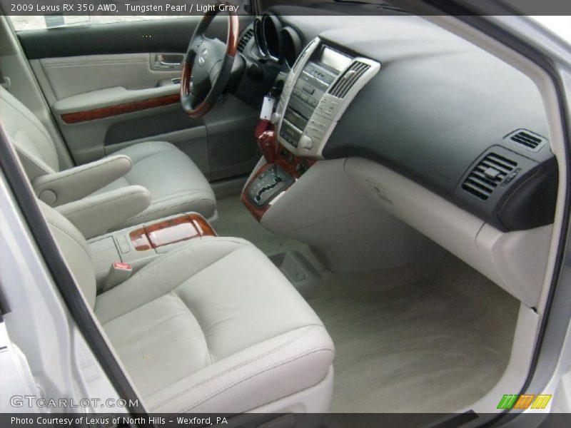 Tungsten Pearl / Light Gray 2009 Lexus RX 350 AWD