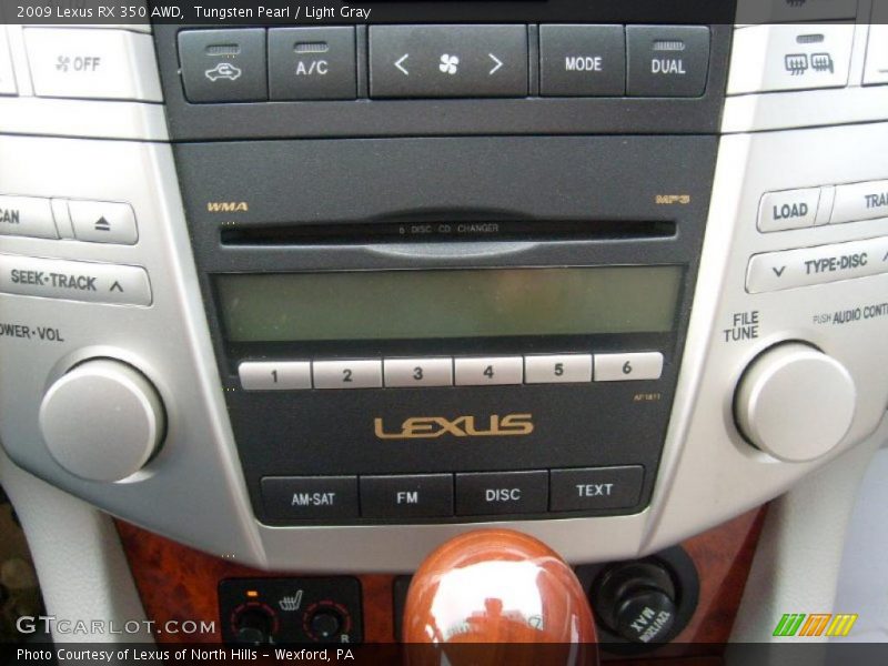 Tungsten Pearl / Light Gray 2009 Lexus RX 350 AWD